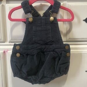 Jamie Kay Corduroy Bubble Shortalls in Black for Kids